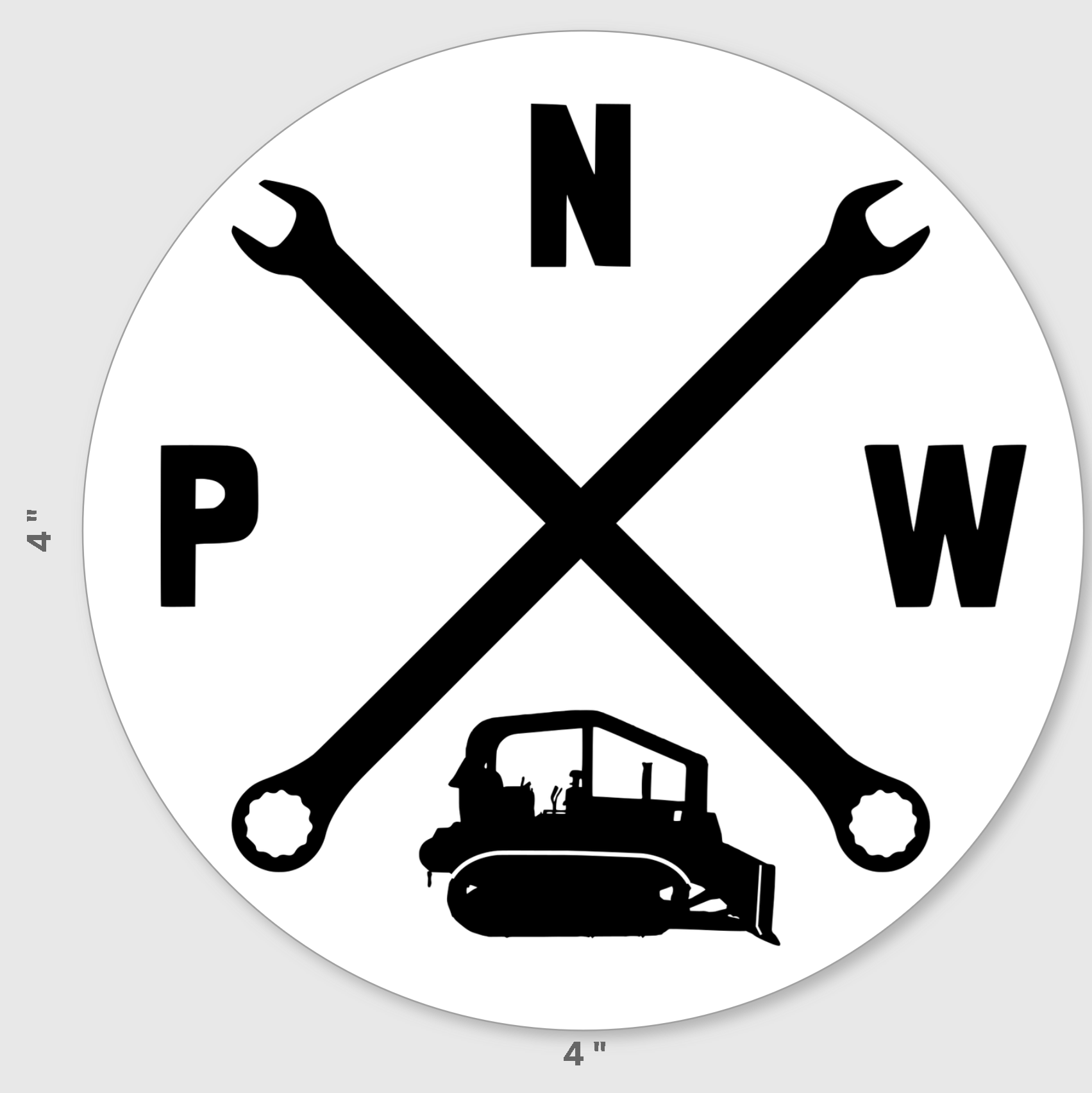 PNW Compass Sticker - PNW Hillbilly Merch